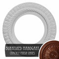 Hand-Painted Burnished Mahogany Crack Ceiling Medallion Y155137