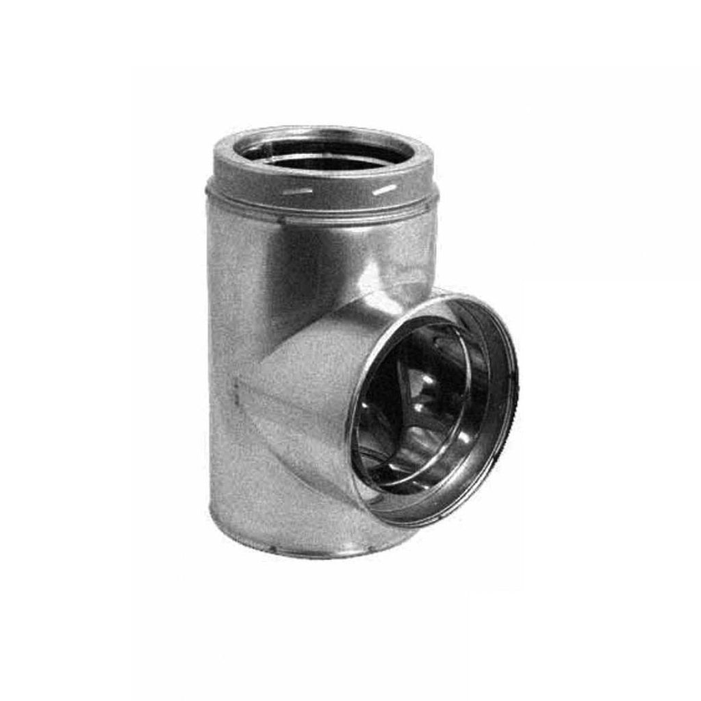 7x22 Stainless Steel Tee with Cap E69912