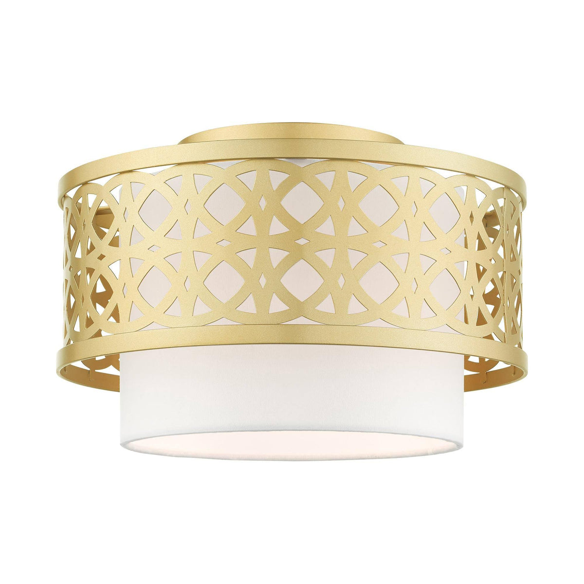 1 Light Semi-Flush Mount Soft Gold G9421