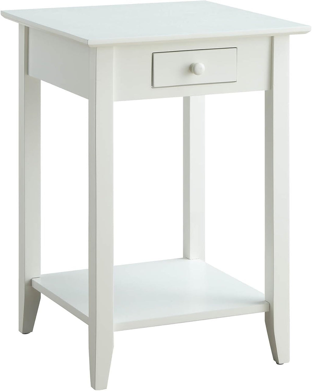 Espresso End Table with Drawer and Shelf V349
