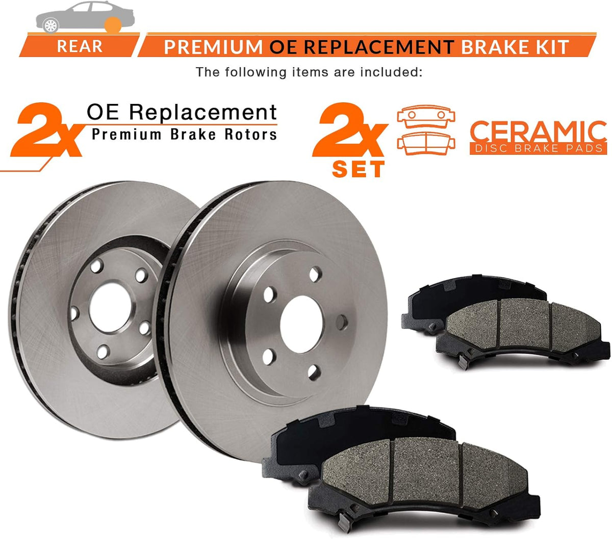 Premium OE Rotors with Carbon Ceramic Pads Z95426