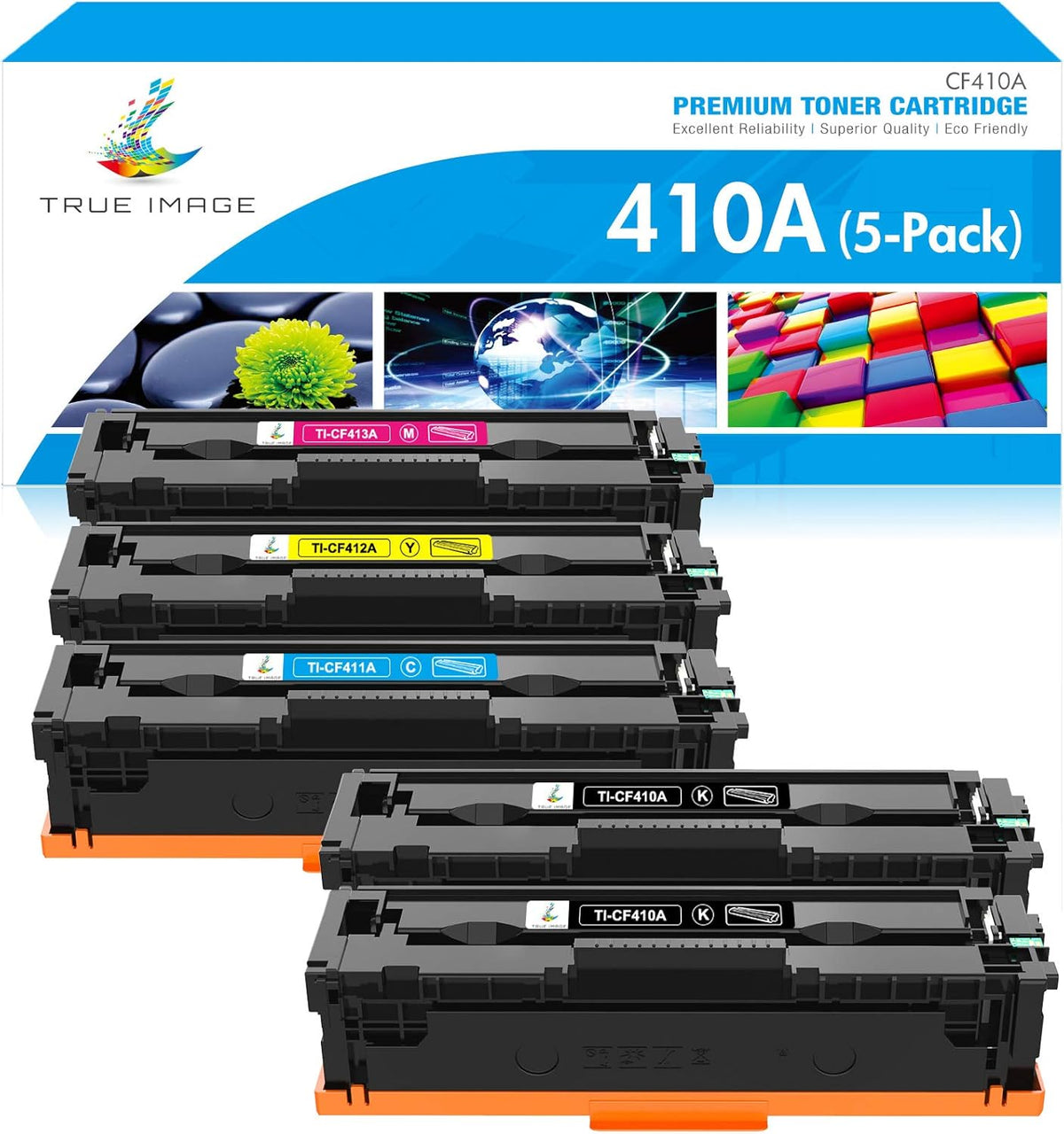 5-Pack Toner Cartridge for HP 410A G4254