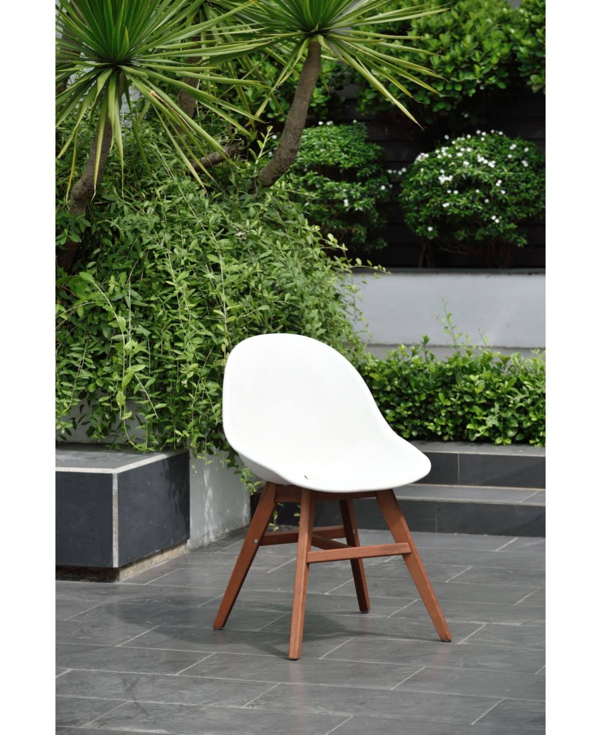 Brown Patio Dining Chair Set L526332