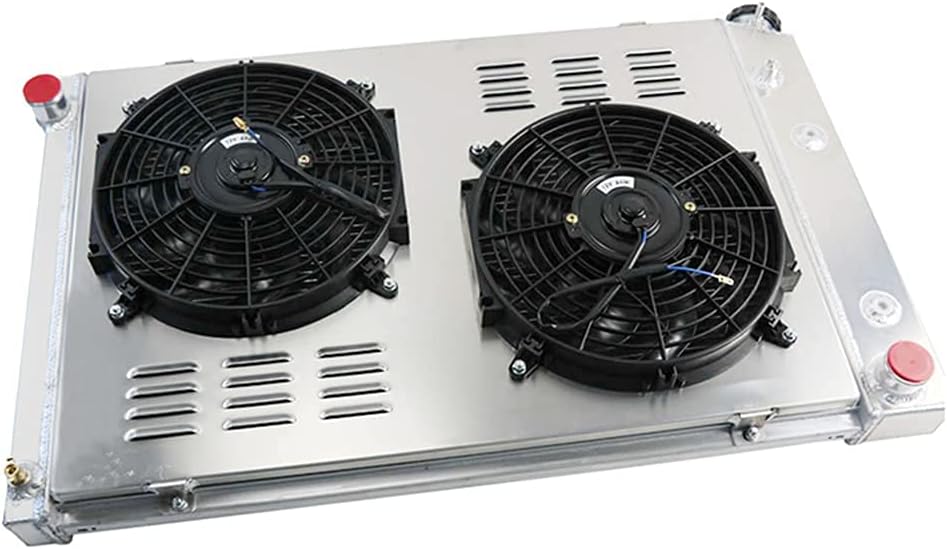 4 Row All Aluminum Radiator with 2X12" Fans and Shroud X580