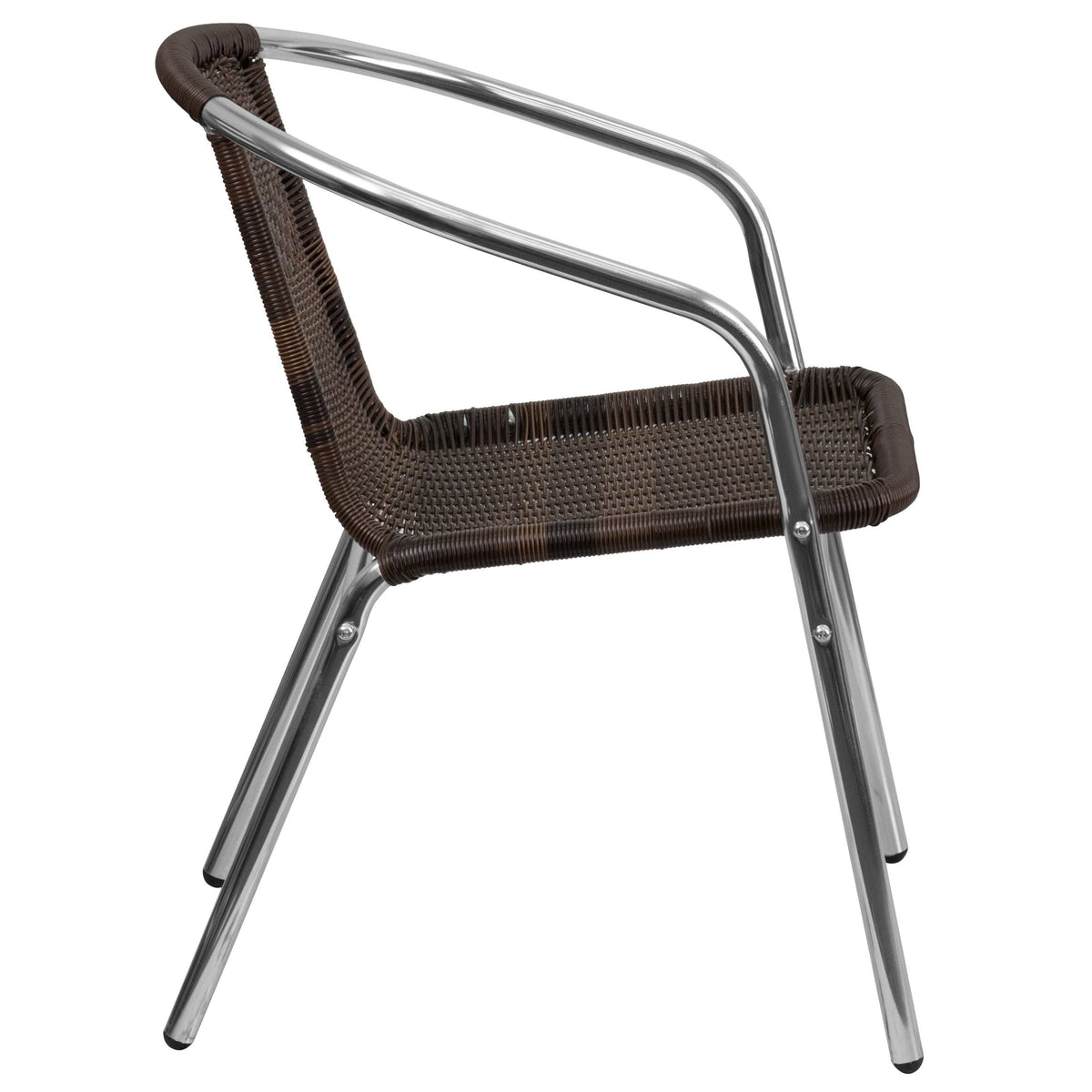Aluminum and Rattan Stack Chair Z77931