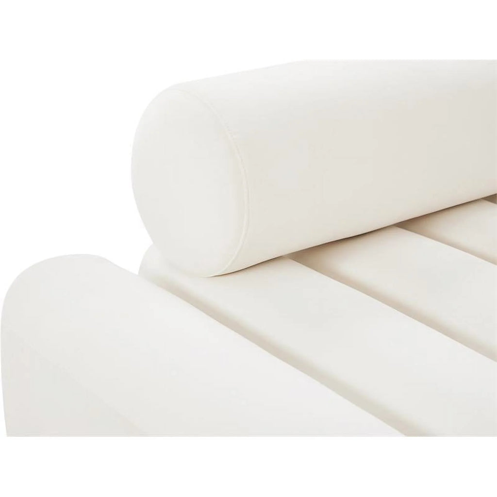 Cream Velvet Chair O482
