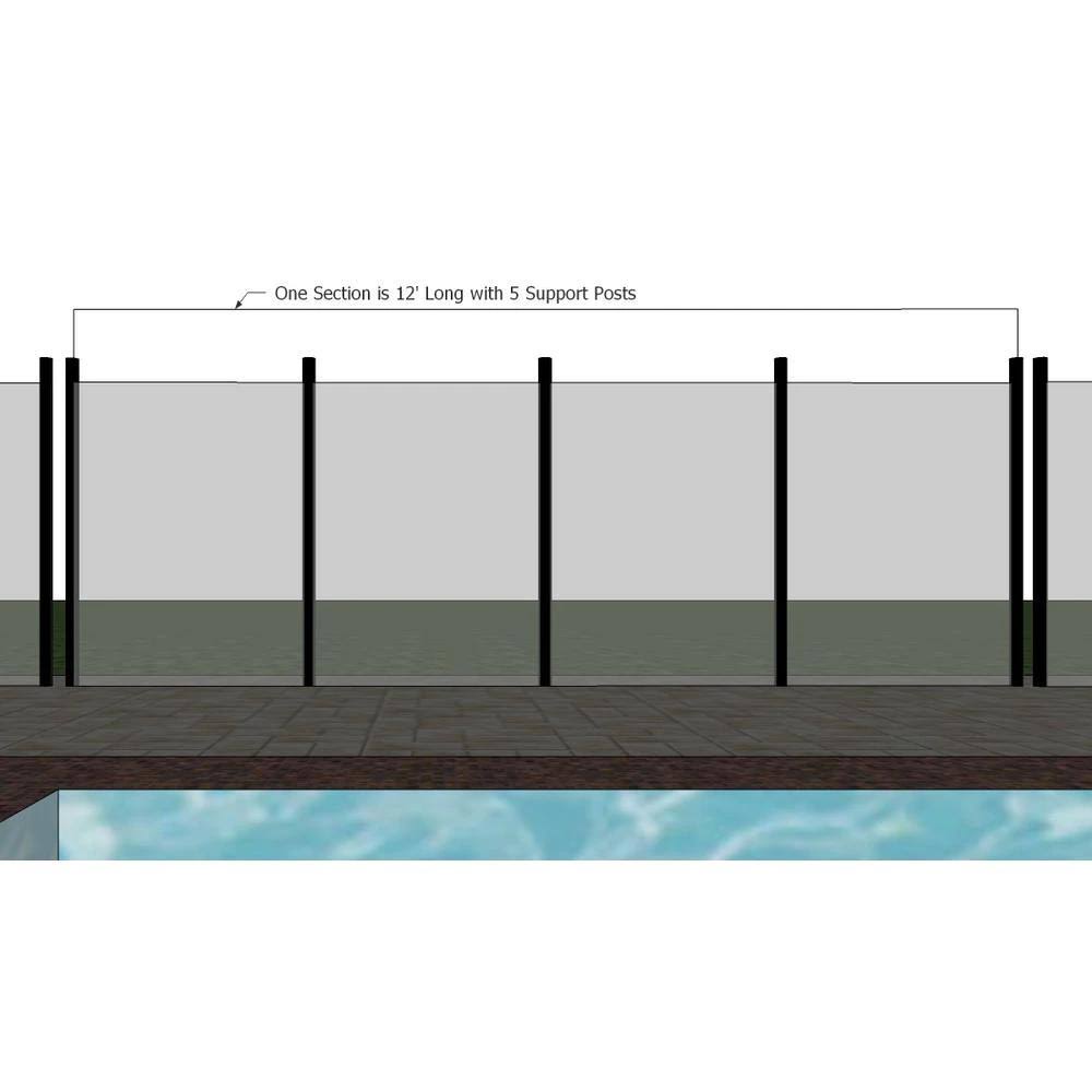 Black Mesh Pool Fence V380
