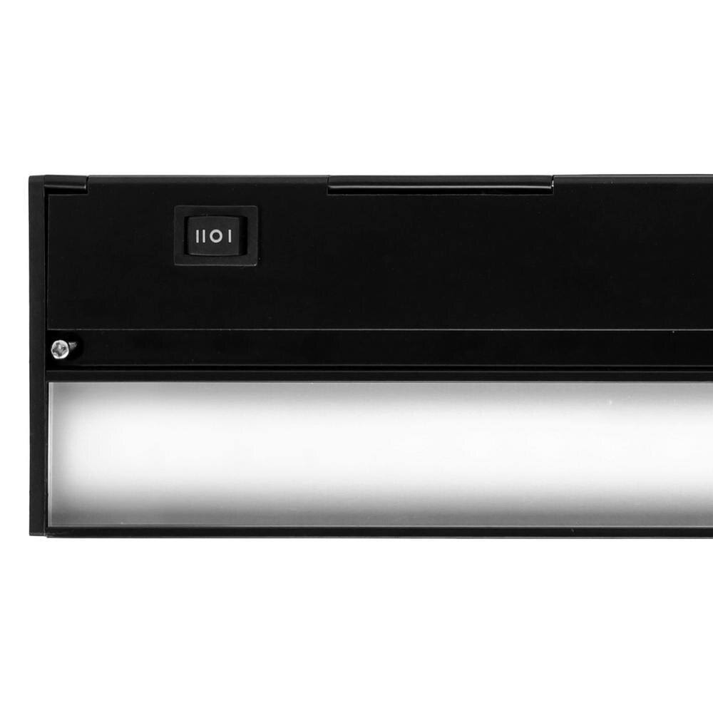 40 in. Hardwired Slim LED Under Cabinet Light Fixture Black M494087