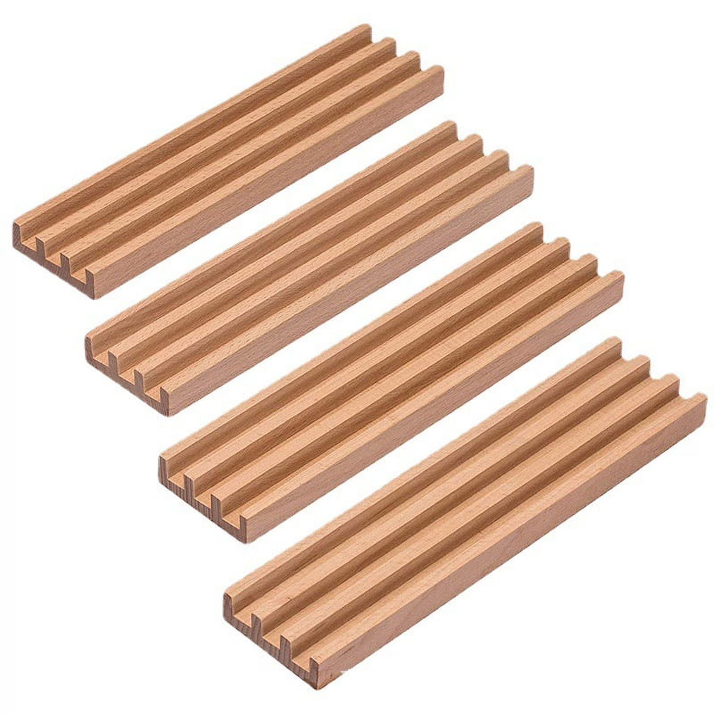 Wooden Domino Rack Tray Organizer Z864