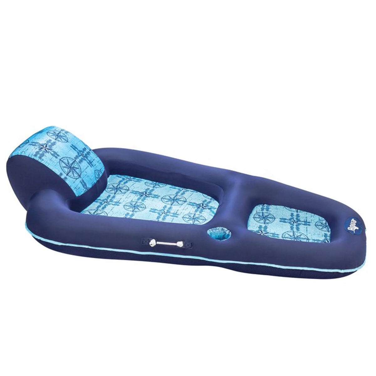 Blue Water Recliner Lounge Pool Float Chair with Headrest I457