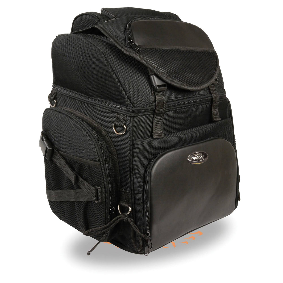 Black Large Nylon Sissy Bar Bag T33596