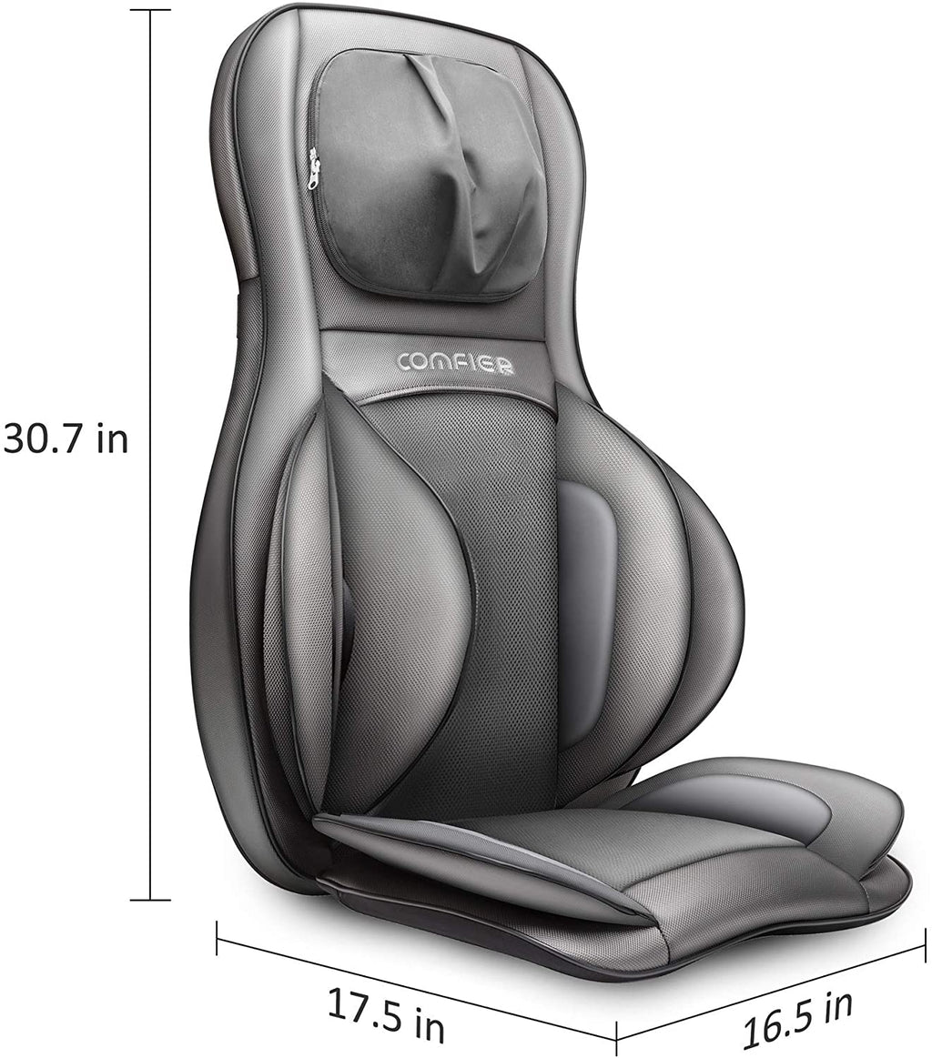 Neck & Back Massager with Air Compress Shiatsu Vibration Seat Cushion L87524
