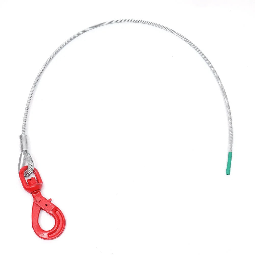 3/8" x 50" Steel Core Winch Cable with Self-Locking Hook X631