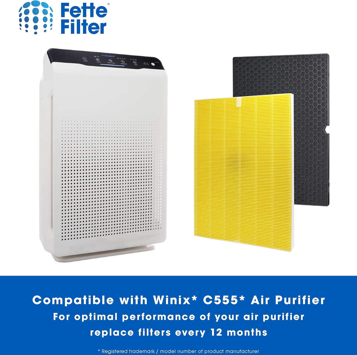 Air Purifier True HEPA Filter Replacement Pack of 1 O9349