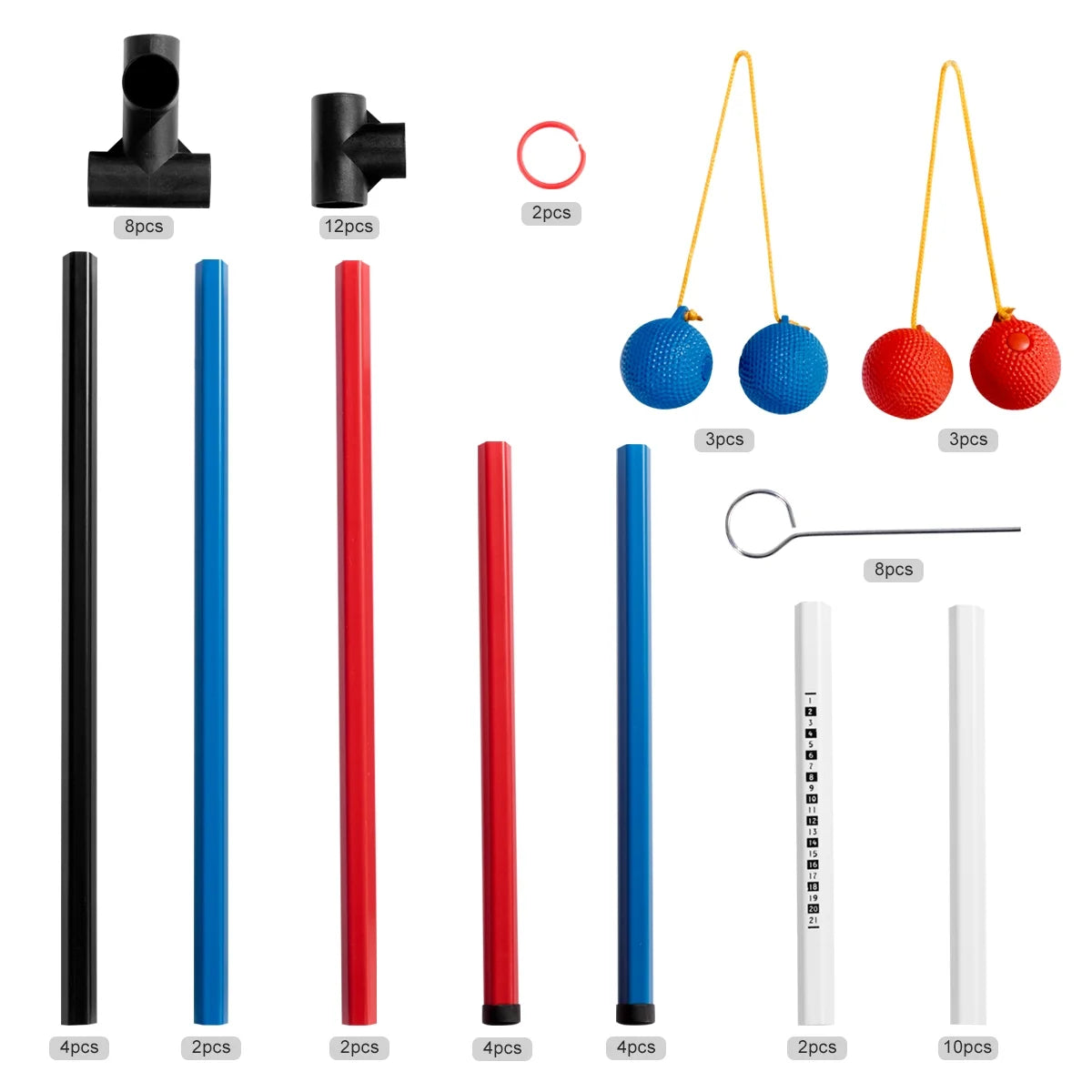 Portable Ladder Toss Set 12 Balls Outdoor Game Set T727