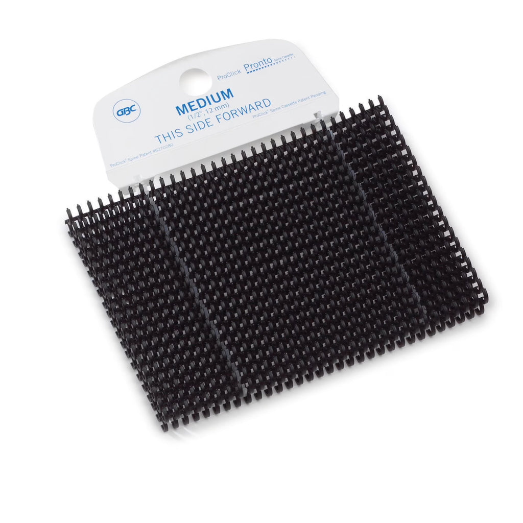 5/16" Black Binding Spine Cassettes, 100 Pack Y97286