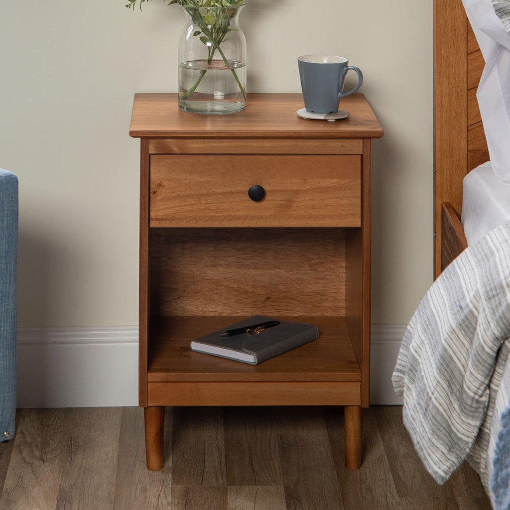 Caramel Mid-Century Nightstand N747