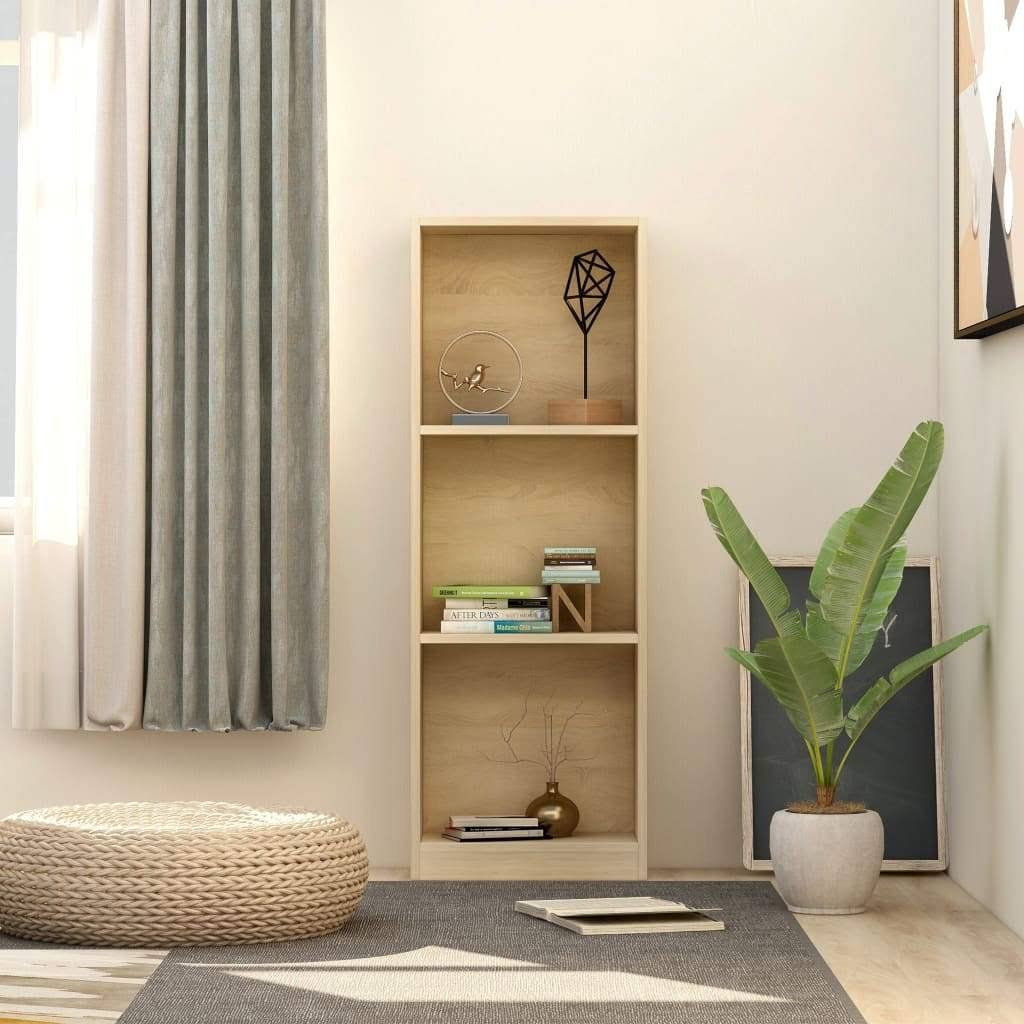 5-Tier Chipboard Book Cabinet Concrete Gray Q142