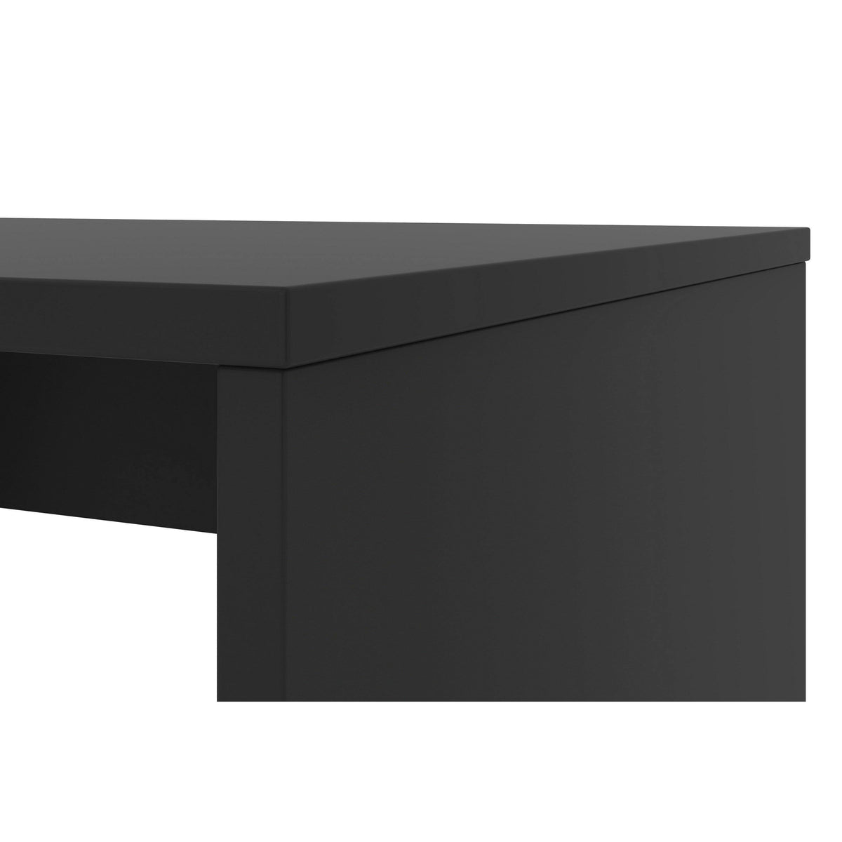 Black and Brown Wooden Desk with 3 Drawers H296489
