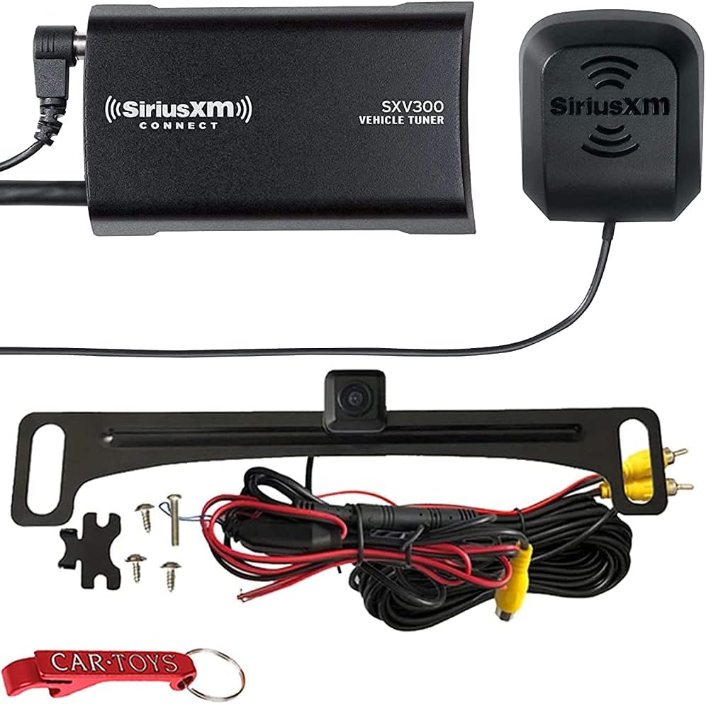 Satellite Radio Vehicle Tuner Kit and Backup Camera Bundle C7546