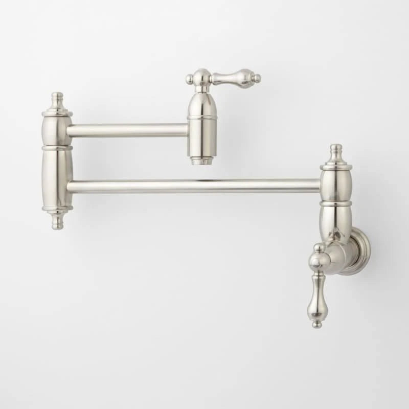 Brushed Nickel Wall Mounted Pot Filler Faucet E94641