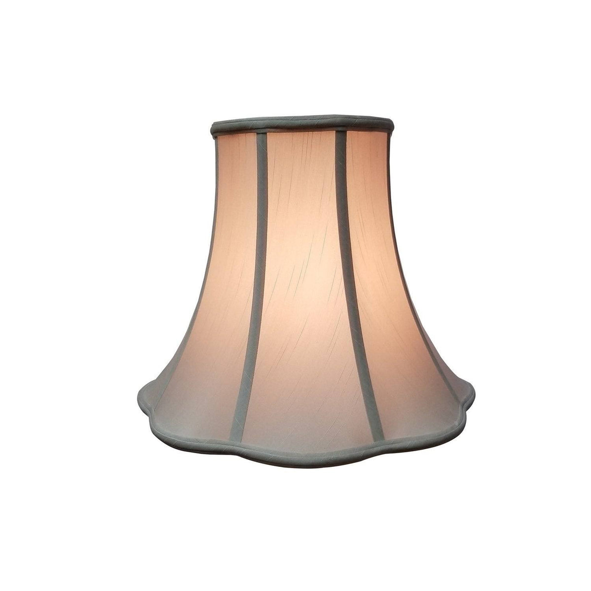 Beige Scallop Bell Lamp Shade, 10 x 20 x 15.5 N5121