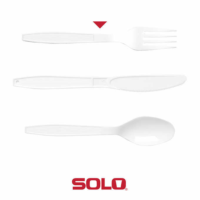 Plastic Heavyweight Fork White 500ct G179803
