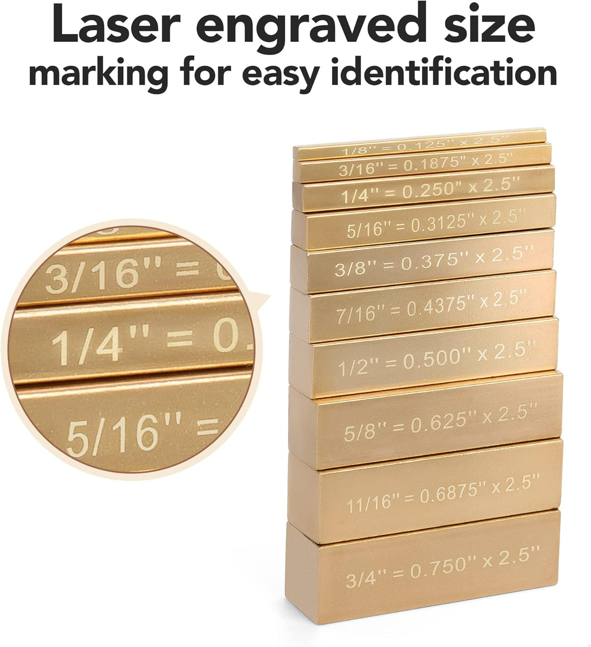 10 Brass Setup Blocks Height Gauge Woodworking Tools S77697