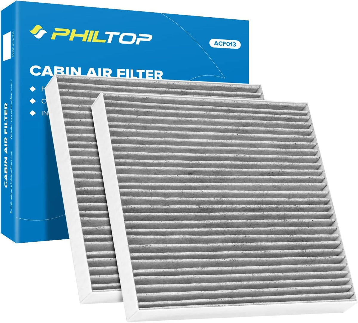 Cabin Air Filter Pack of 2 with Activated Carbon F20546