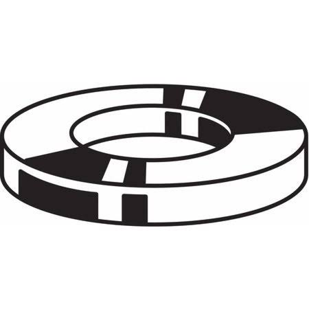 1/2 inch x 1-1/16 inch OD Zinc Plated Low Carbon Steel SAE Type A Narrow Flat Washers N105012