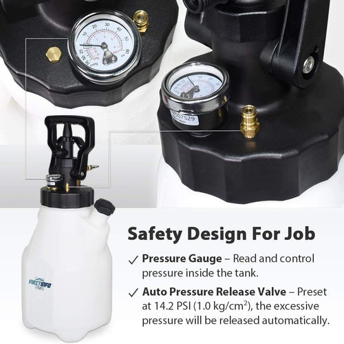 12.5L Pneumatic/Manual ATF Refill System Dispenser with 15-Piece Adapters in Storage Case U269