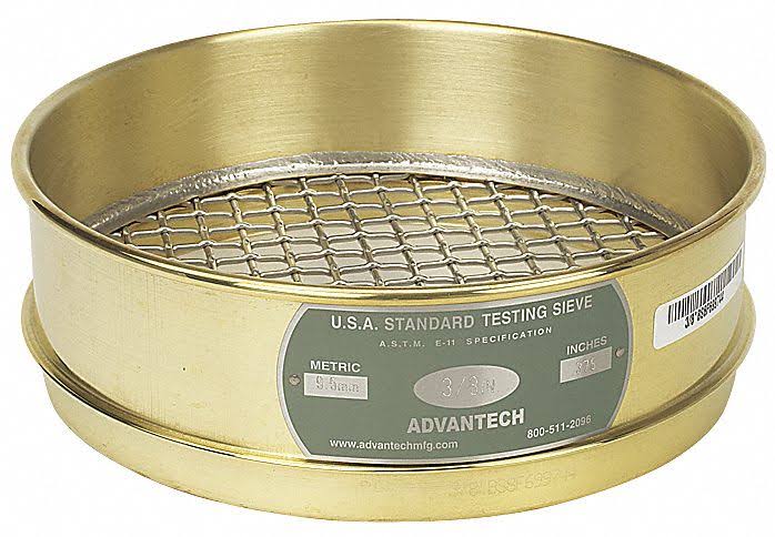 Brass Frame Stainless Steel Screen Testing Sieve X5028
