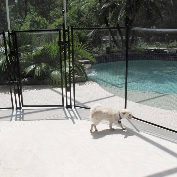 Black Mesh Pool Fence V380