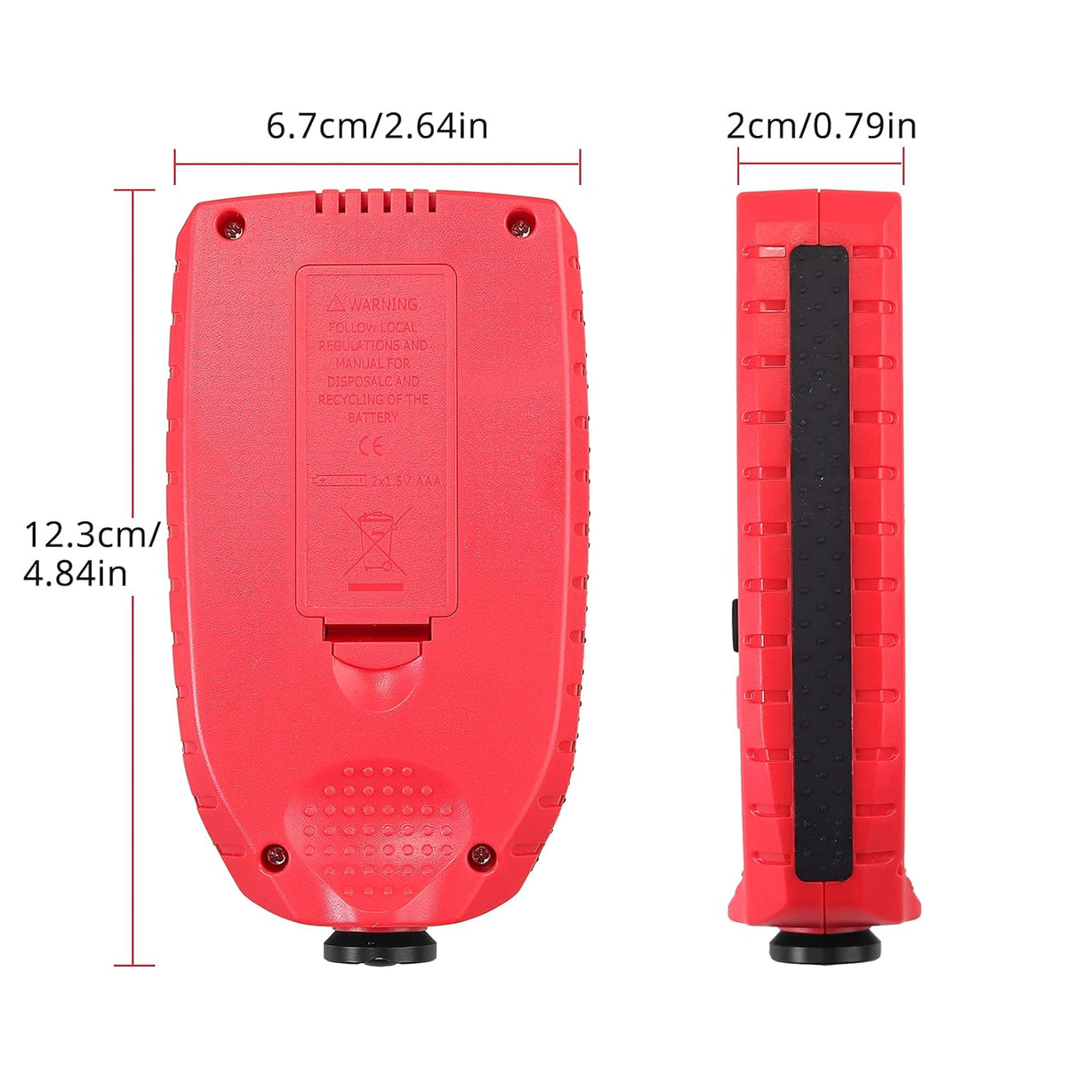 Paint Coating Thickness Gauge Meter Handheld with Backlight LCD Q12864