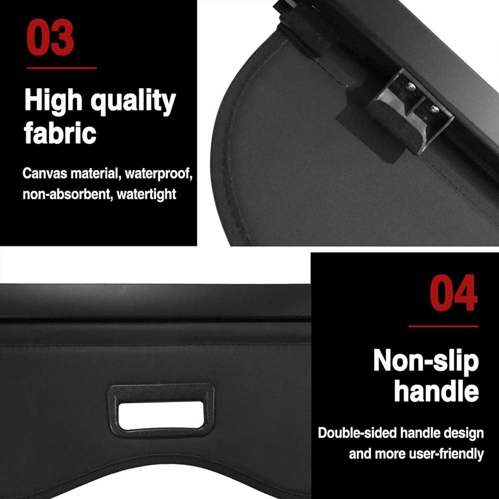 Black Retractable Cargo Cover N69220