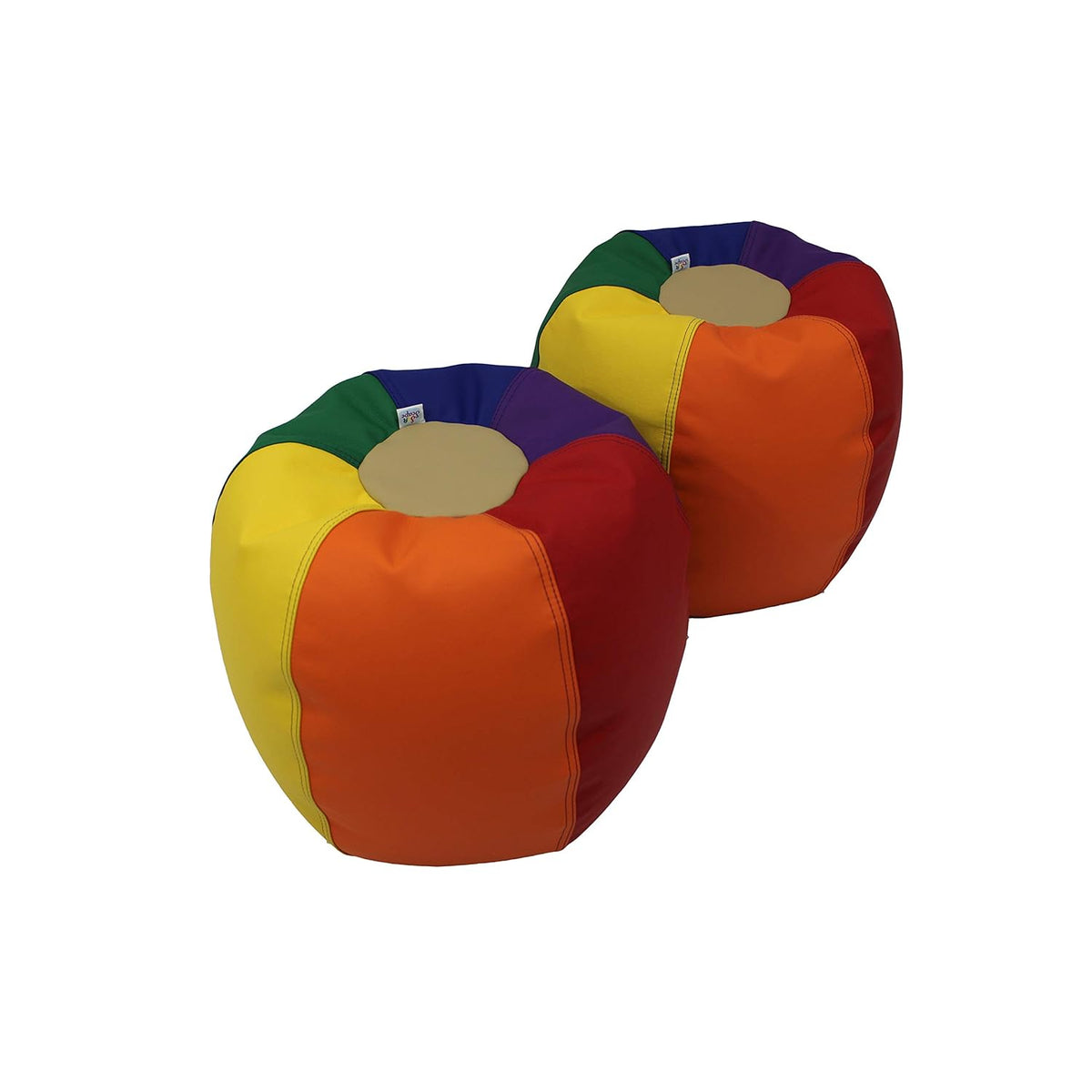 12 inch Puffs Bean Seating Set (2-Pack) Assorted M6033