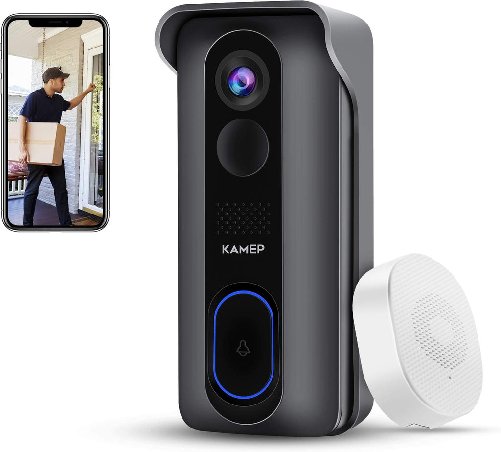 Wireless WiFi Video Doorbell Camera HD 1080P Waterproof Battery Powered with 2-Way Audio Motion Detection IR Wide Angle Cloud Storage A285