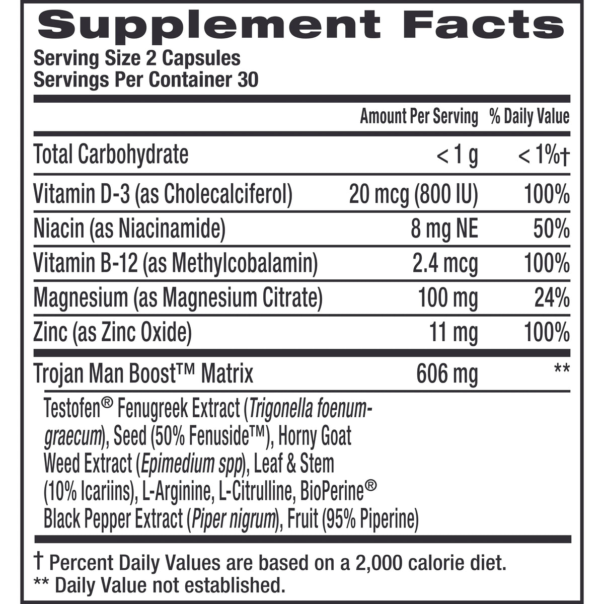 Man Boost Supplement - 60 Count S535