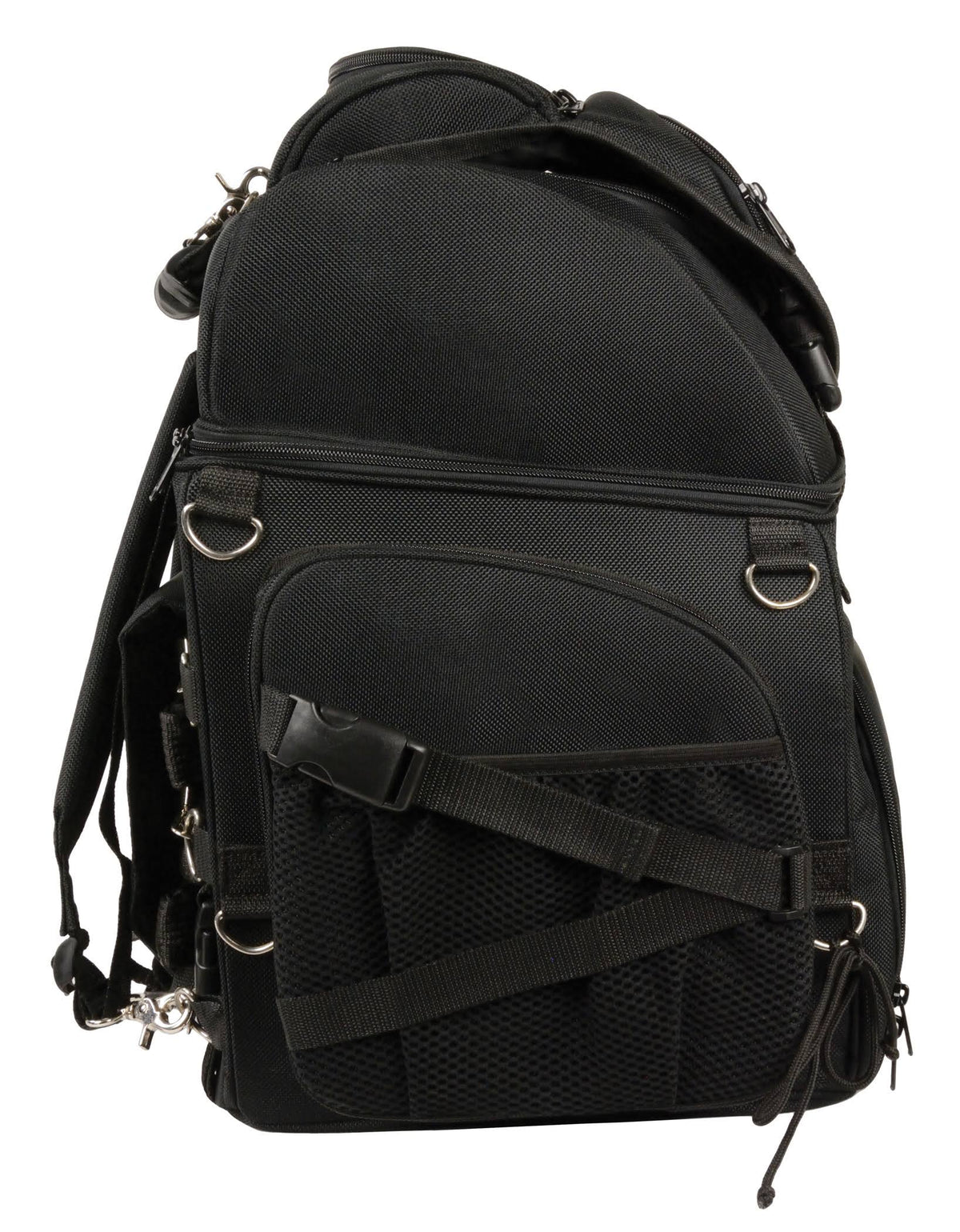 Black Large Nylon Sissy Bar Bag T33596