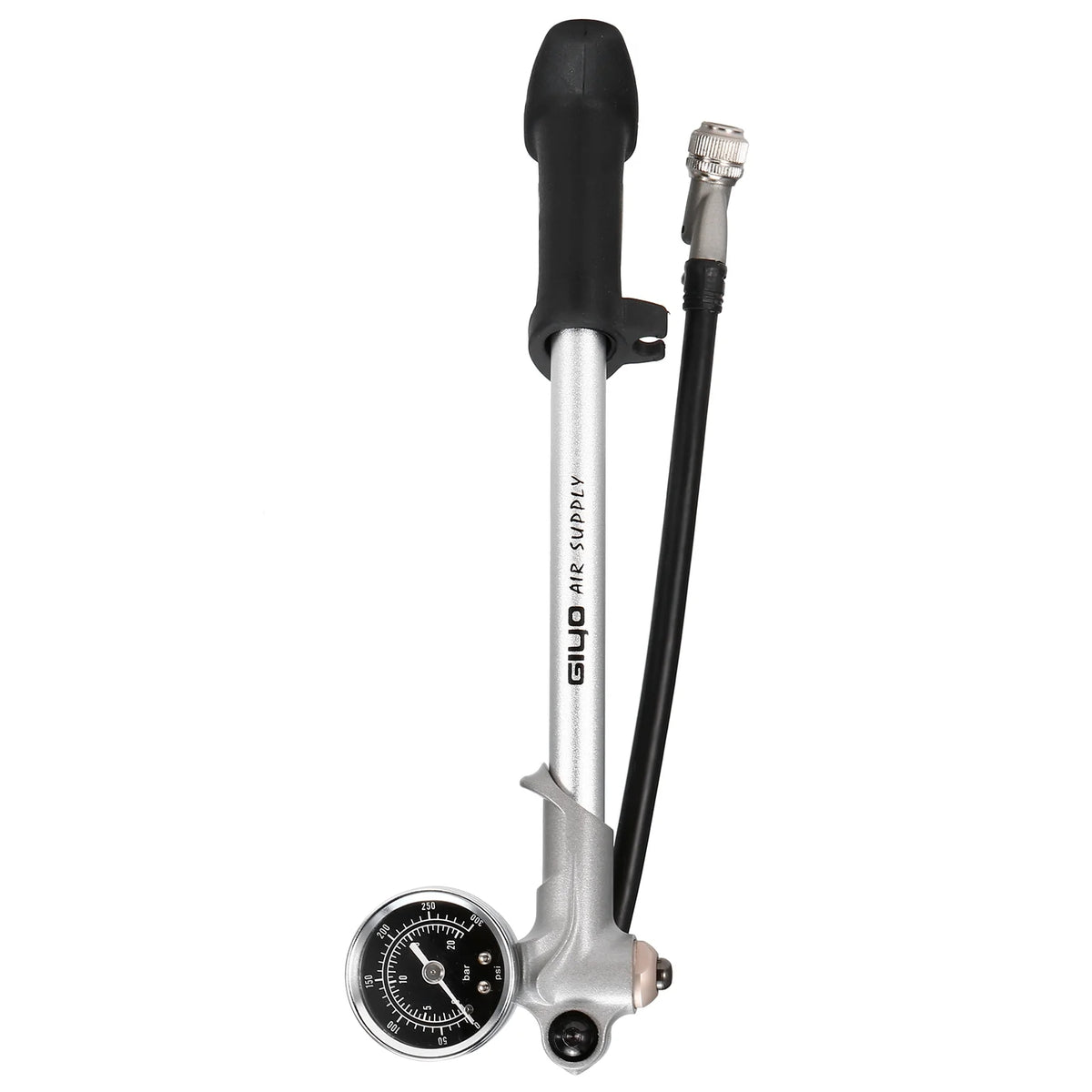 300PSI Front Fork Suspension Pump with Gauge Lever Lock Schrader Valve R706