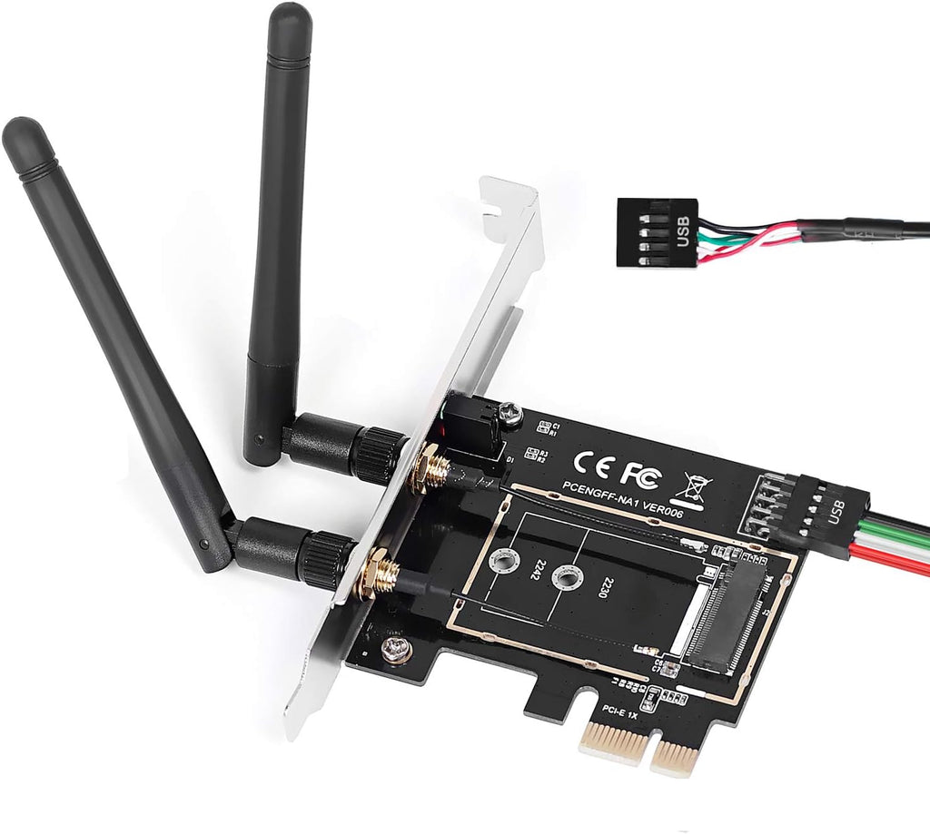M.2 SSD to PCIe 3.0 X4 Adapter Card with Low Profile Bracket X286127