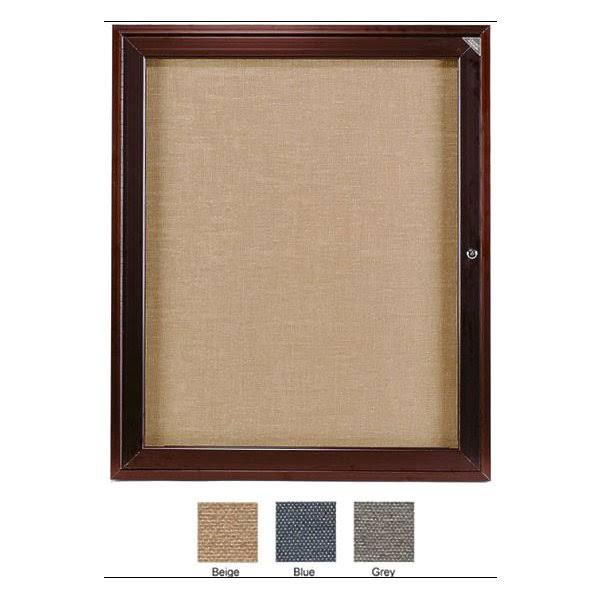 Blue Fabric Bulletin Board with Aluminum Frame I24672