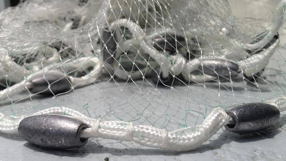 7& Spreader Cast Net 5/8 inch Mesh Clear Mono 1.5 lb Lead Wts Q3788