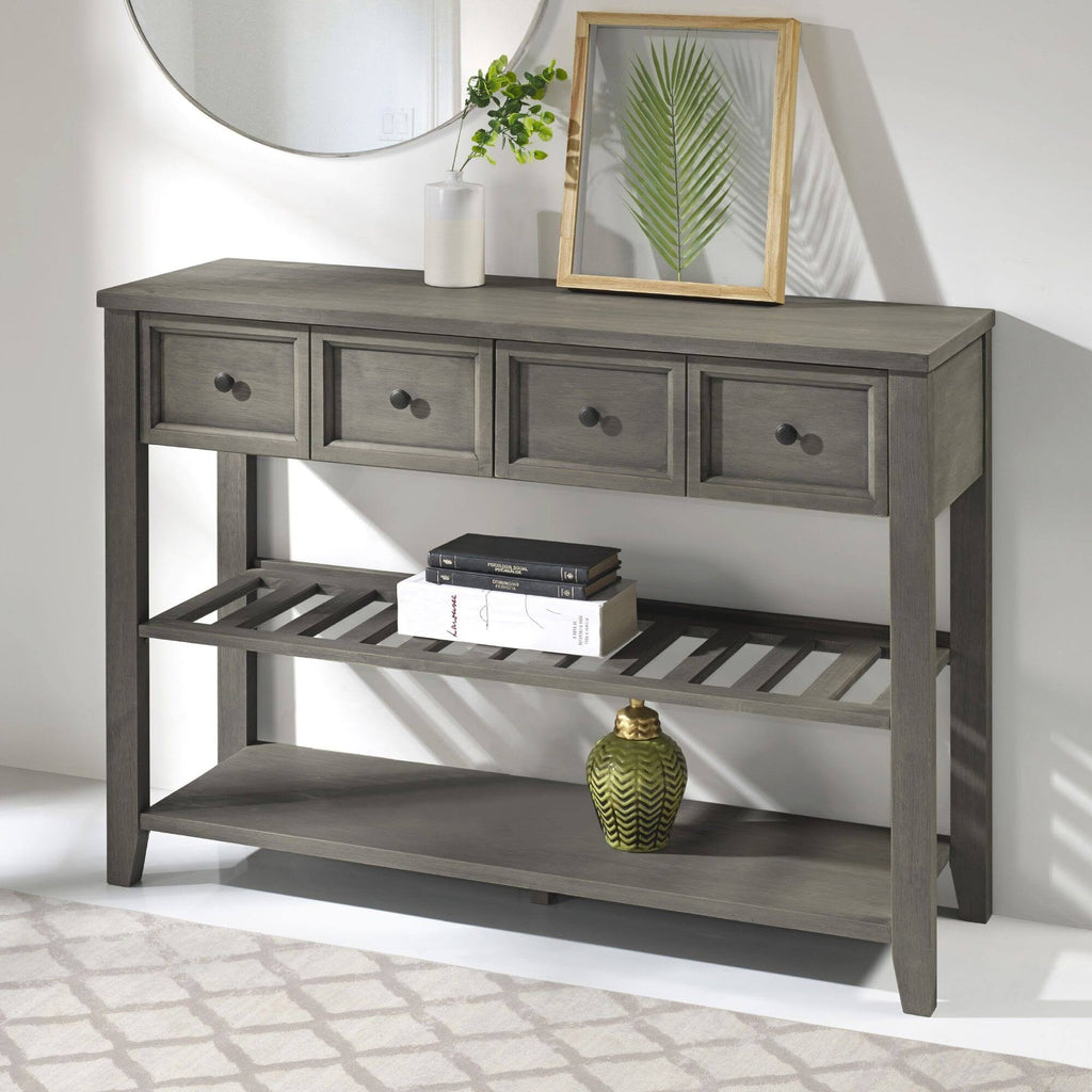 Solid Wood 2-Drawer Buffet W429