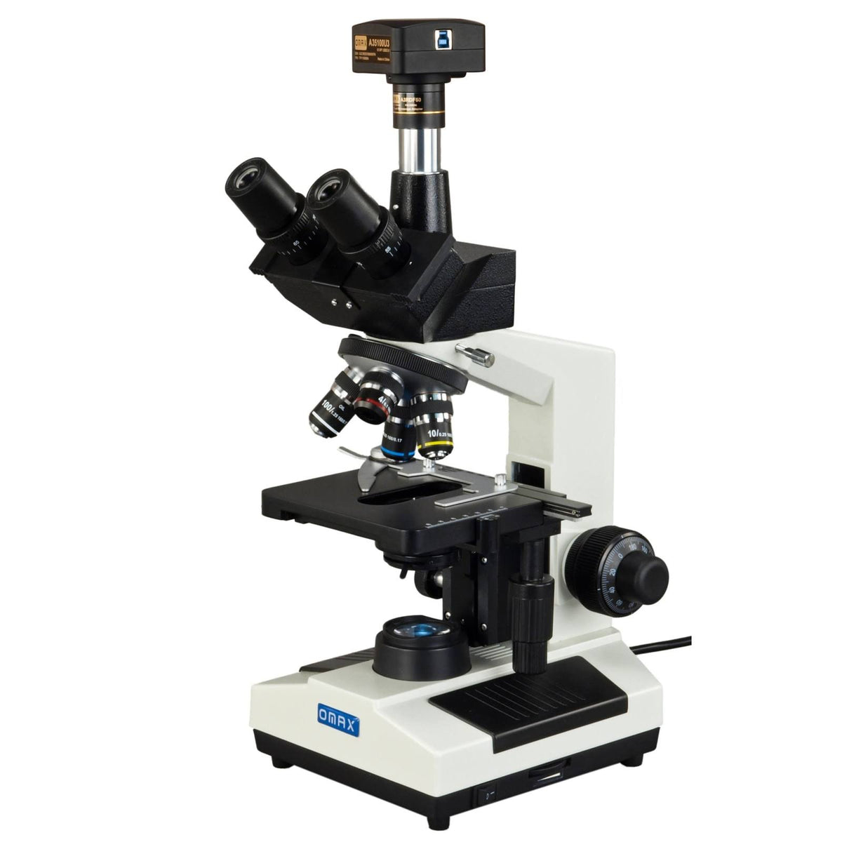 40X-2500X 5MP Digital Compound Trinocular LED Biological Microscope I5464