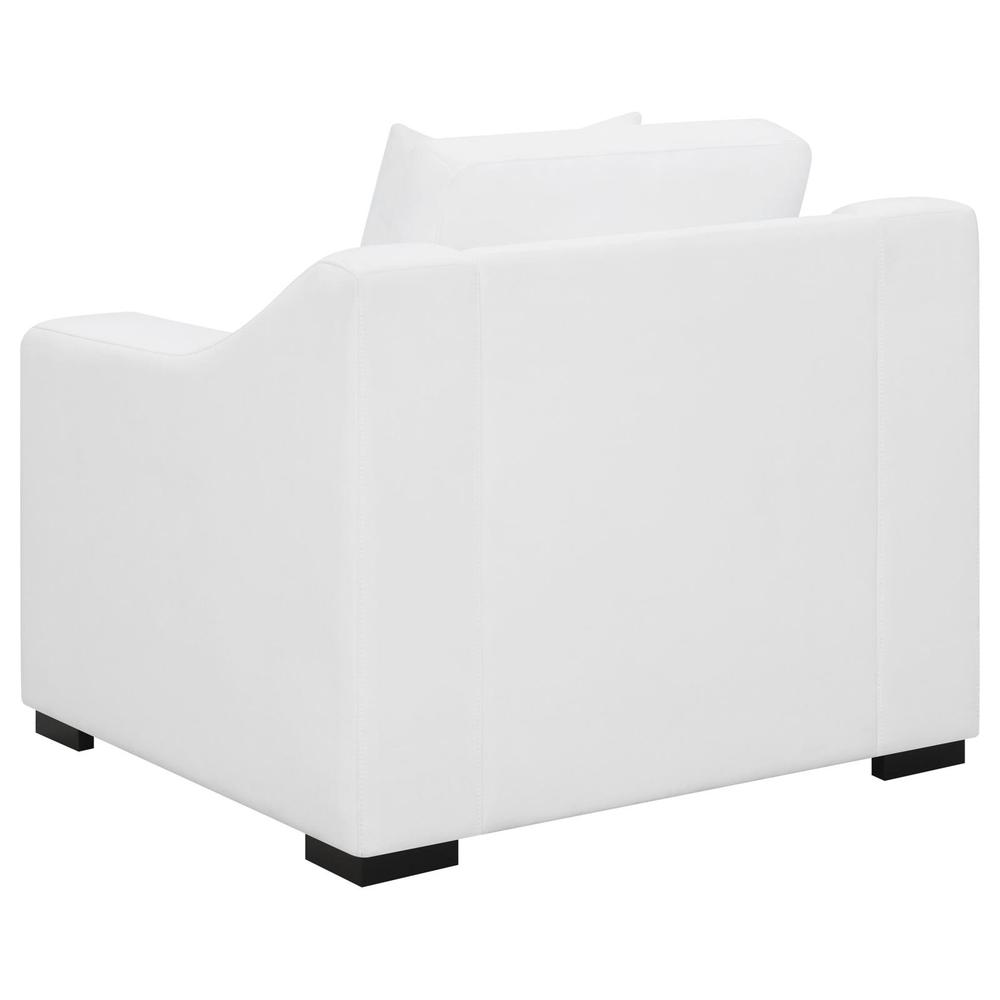 White 3-piece Fabric Upholstered Living Room Set Z877328