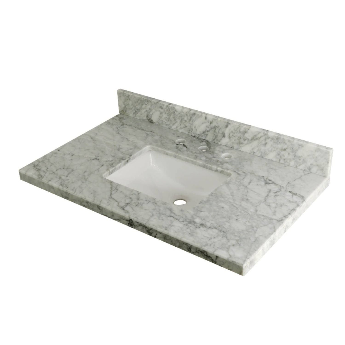 36x22 Marble Vanity Top with Carrara Marble F463