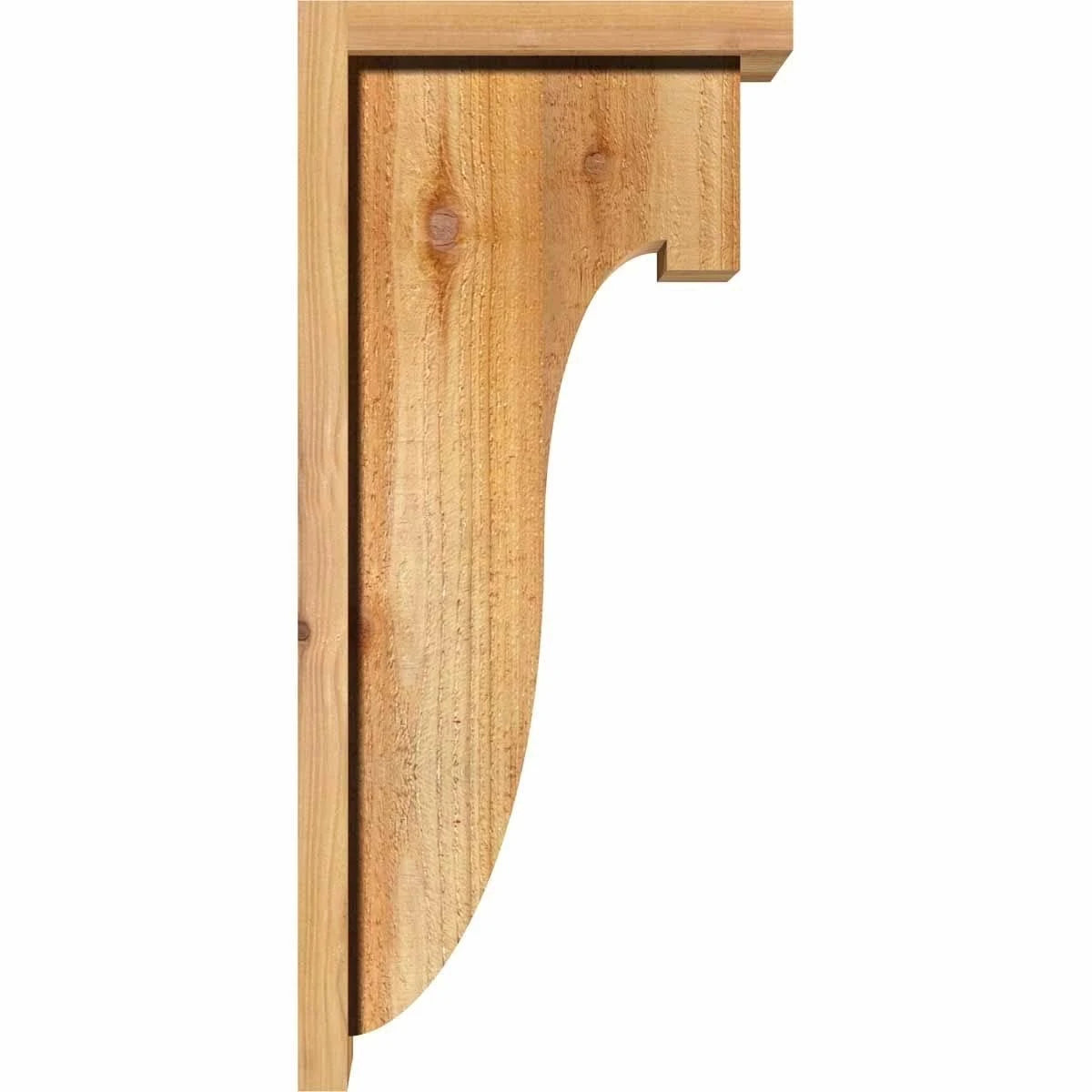 Rough Sawn Corbel with Backplate, Western Red Cedar P961