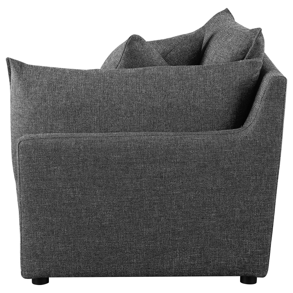 Barely Black Upholstered Chair Q428