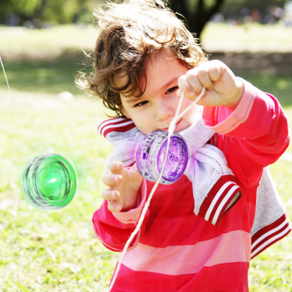 6 Pcs Plastic Light Up Yo-yo Balls P984009